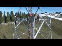 Torre de acero angular de 4 patas