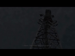 Torre de acero angular de 3 patas