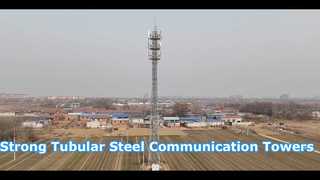 Torre de acero de comunicación tubular de 3 patas