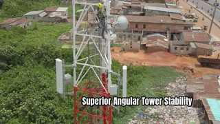 Torre angular de 3 patas